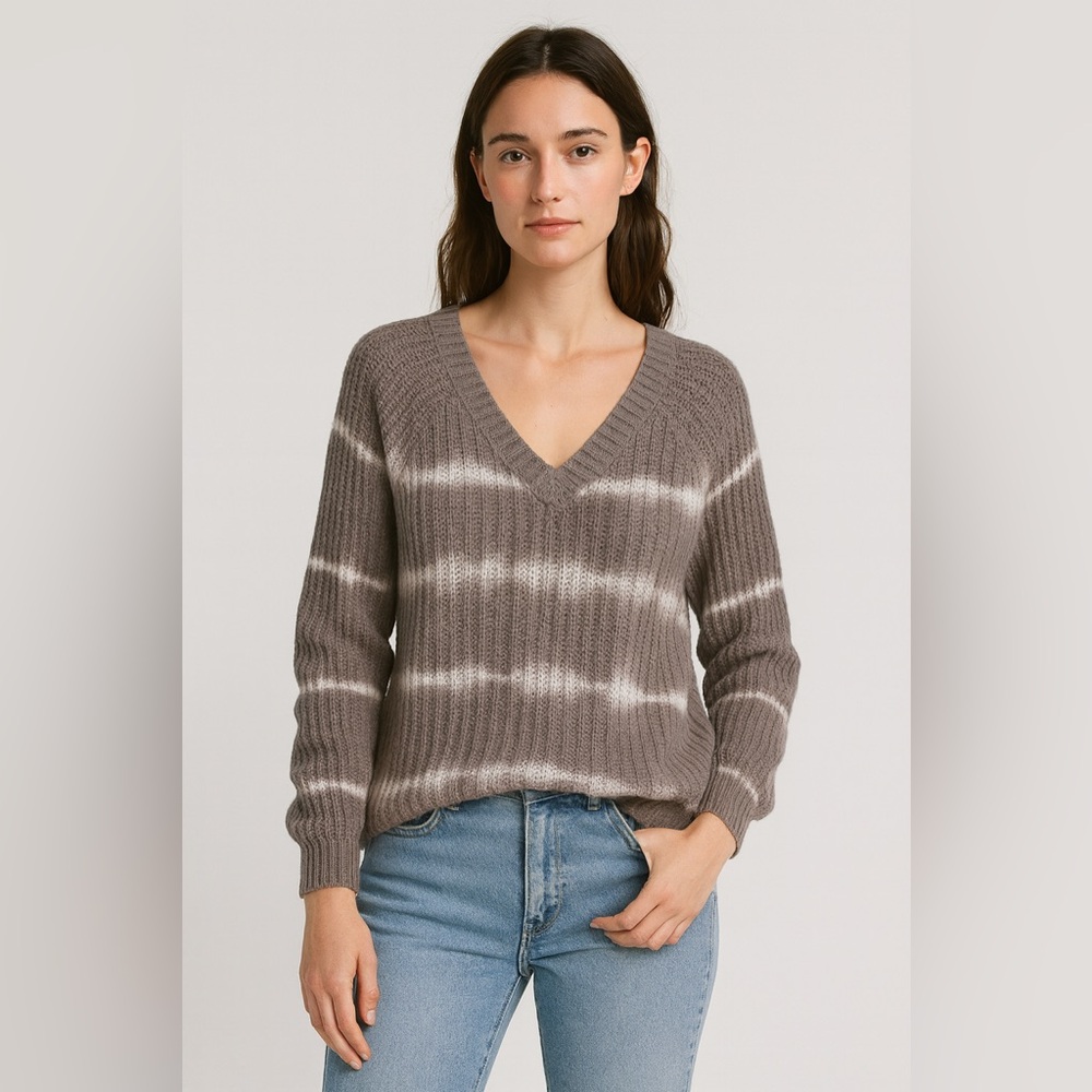 Vintage‎ Havana Tan Tie Dye Cotton Sweater Sz. S